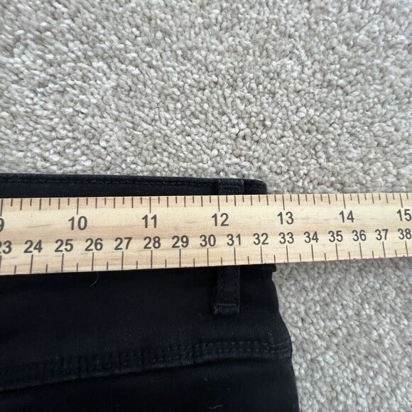 Zara Jeans Womens 4‎ Black Skinny Cut Ankle Button Fly Stretch Denim Pockets - Picture 4 of 6